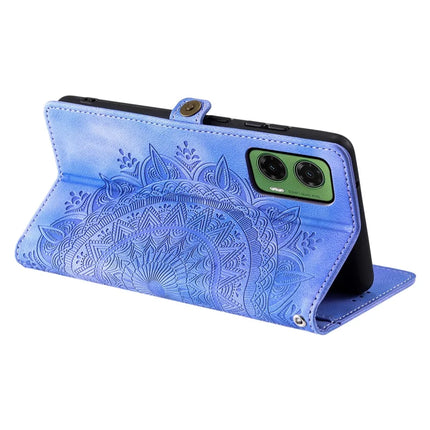 Style 016 For Motorola Moto G35 5G Case Skin Feel Totem Imprinted Wallet Leather Phone Cover