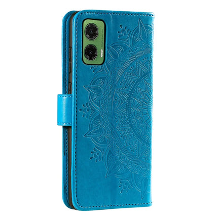 For Motorola Moto G35 5G Case Imprinted Totem PU Leather Wallet Stand Phone Cover
