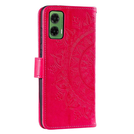 For Motorola Moto G35 5G Case Imprinted Totem PU Leather Wallet Stand Phone Cover