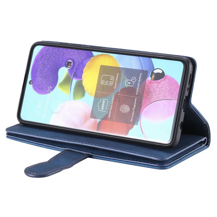 For Motorola Moto G35 5G Case PU Leather Phone Cover with Zipper Wallet 9 Card Slots