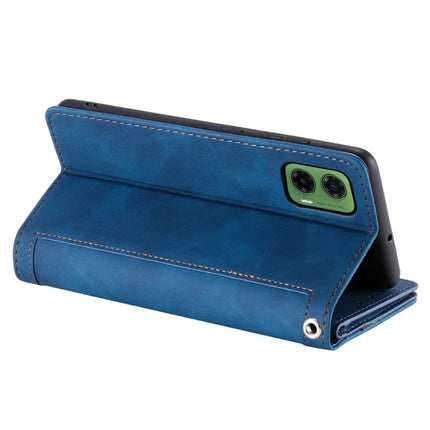 For Motorola Moto G35 5G Case PU Leather Phone Cover with Zipper Wallet 9 Card Slots