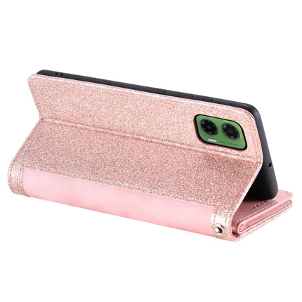 For Motorola Moto G35 5G Case PU Leather Phone Cover with Zipper Wallet 9 Card Slots