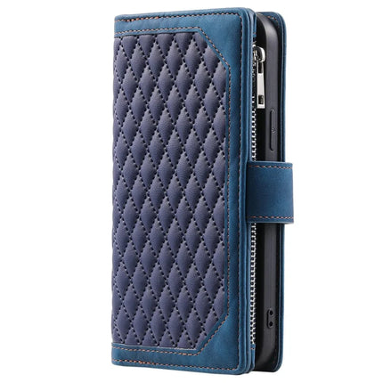 Style 005 For Motorola Moto G35 5G Wallet Case Rhombus Stitching Line PU Leather Phone Cover