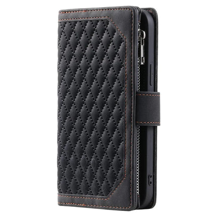 Style 005 For Motorola Moto G35 5G Wallet Case Rhombus Stitching Line PU Leather Phone Cover