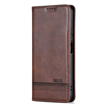 AZNS For Oppo A3x 5G  /  A40 4G Case Cowhide Texture PU Leather Wallet Phone Cover