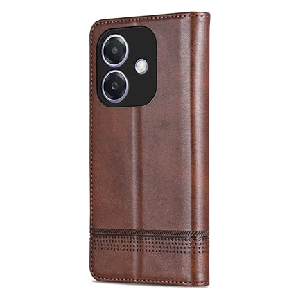 AZNS For Oppo A3x 5G  /  A40 4G Case Cowhide Texture PU Leather Wallet Phone Cover