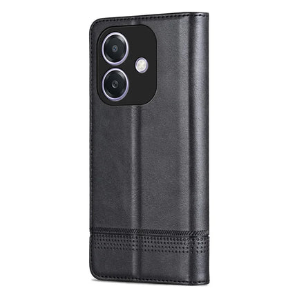 AZNS For Oppo A3x 5G  /  A40 4G Case Cowhide Texture PU Leather Wallet Phone Cover