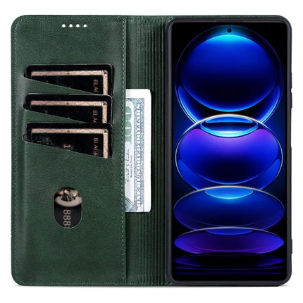 AZNS For Oppo A3x 5G  /  A40 4G Case Cowhide Texture PU Leather Wallet Phone Cover