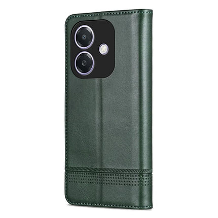 AZNS For Oppo A3x 5G  /  A40 4G Case Cowhide Texture PU Leather Wallet Phone Cover
