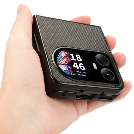 For Blackview Hero 10 4G Case Carbon Fiber Texture Shockproof PU+PC Phone Cover