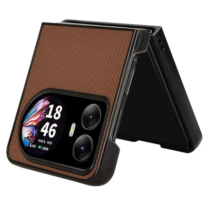 For Blackview Hero 10 4G Case Carbon Fiber Texture Shockproof PU+PC Phone Cover