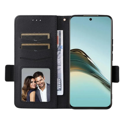 For Realme 13+ 5G / 13 Pro 5G (China) Case Litchi Texture PU Leather Wallet Flip Phone Cover