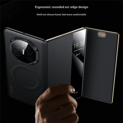 SULADA For Huawei Mate XT Ultimate Case View Window Leather Phone Cover with Auto Wake / Sleep