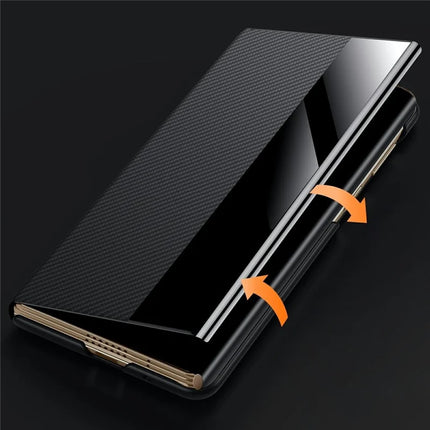 SULADA For Huawei Mate XT Ultimate Case View Window Leather Phone Cover with Auto Wake / Sleep