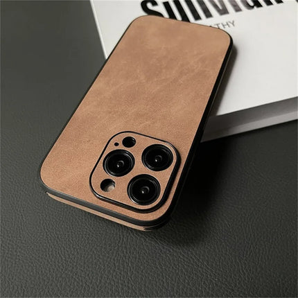 ShopCaseCart Model Case  For  iPhone 15 Pro Max Case PU Leather+TPU Shockproof Phone Cover