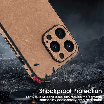 ShopCaseCart Model Case  For  iPhone 15 Pro Max Case PU Leather+TPU Shockproof Phone Cover