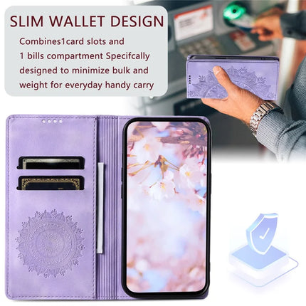 Style 010 For Motorola Edge 50 Neo 5G / Moto S50 5G / Thinkphone 25 5G Case Mandala Pattern Magnetic Closing Leather Phone Cover