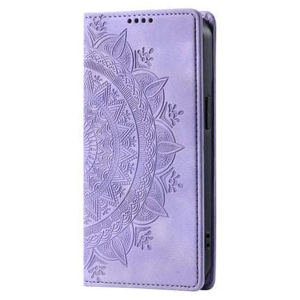 Style 010 For Motorola Edge 50 Neo 5G / Moto S50 5G / Thinkphone 25 5G Case Mandala Pattern Magnetic Closing Leather Phone Cover