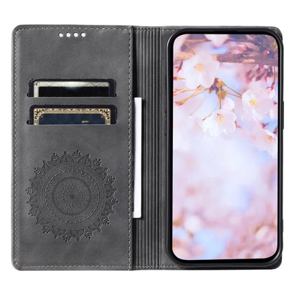 Style 010 For Motorola Edge 50 Neo 5G / Moto S50 5G / Thinkphone 25 5G Case Mandala Pattern Magnetic Closing Leather Phone Cover