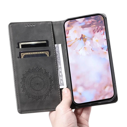 Style 010 For Motorola Edge 50 Neo 5G / Moto S50 5G / Thinkphone 25 5G Case Mandala Pattern Magnetic Closing Leather Phone Cover