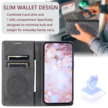 Style 010 For Motorola Edge 50 Neo 5G / Moto S50 5G / Thinkphone 25 5G Case Mandala Pattern Magnetic Closing Leather Phone Cover
