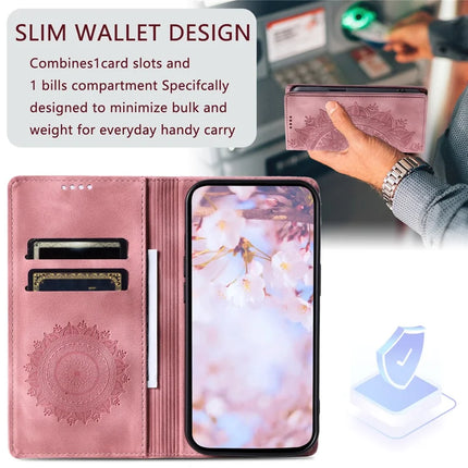 Style 010 For Motorola Edge 50 Neo 5G / Moto S50 5G / Thinkphone 25 5G Case Mandala Pattern Magnetic Closing Leather Phone Cover