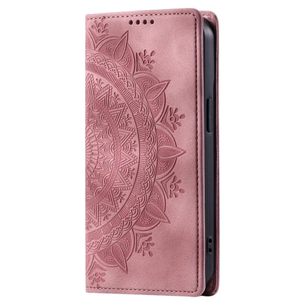 Style 010 For Motorola Edge 50 Neo 5G / Moto S50 5G / Thinkphone 25 5G Case Mandala Pattern Magnetic Closing Leather Phone Cover