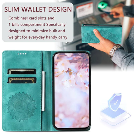 Style 010 For Motorola Edge 50 Neo 5G / Moto S50 5G / Thinkphone 25 5G Case Mandala Pattern Magnetic Closing Leather Phone Cover