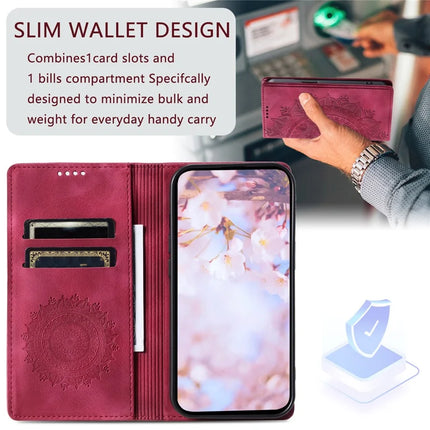 Style 010 For Motorola Edge 50 Neo 5G / Moto S50 5G / Thinkphone 25 5G Case Mandala Pattern Magnetic Closing Leather Phone Cover