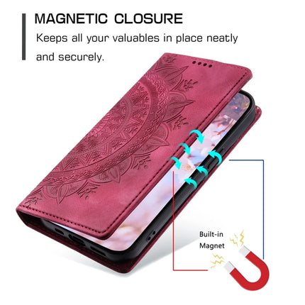 Style 010 For Motorola Edge 50 Neo 5G / Moto S50 5G / Thinkphone 25 5G Case Mandala Pattern Magnetic Closing Leather Phone Cover