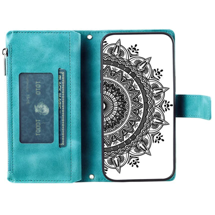 Style 006 For Motorola Edge 50 Neo 5G / Moto S50 5G / Thinkphone 25 5G Wallet Case PU Leather Phone Cover Mandala Flower Pattern
