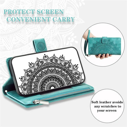 Style 006 For Motorola Edge 50 Neo 5G / Moto S50 5G / Thinkphone 25 5G Wallet Case PU Leather Phone Cover Mandala Flower Pattern