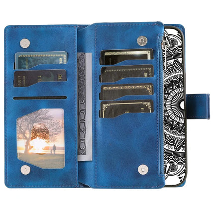 Style 006 For Motorola Edge 50 Neo 5G / Moto S50 5G / Thinkphone 25 5G Wallet Case PU Leather Phone Cover Mandala Flower Pattern