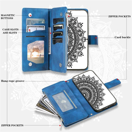 Style 006 For Motorola Edge 50 Neo 5G / Moto S50 5G / Thinkphone 25 5G Wallet Case PU Leather Phone Cover Mandala Flower Pattern