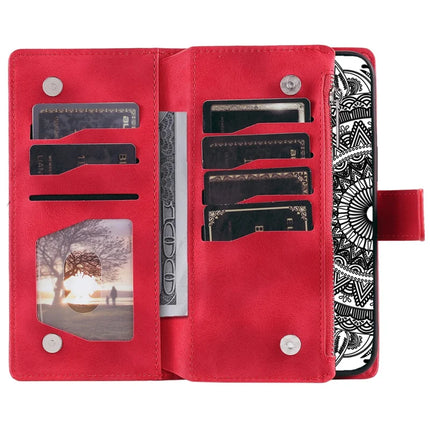 Style 006 For Motorola Edge 50 Neo 5G / Moto S50 5G / Thinkphone 25 5G Wallet Case PU Leather Phone Cover Mandala Flower Pattern