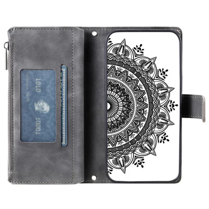 Style 006 For Motorola Edge 50 Neo 5G / Moto S50 5G / Thinkphone 25 5G Wallet Case PU Leather Phone Cover Mandala Flower Pattern