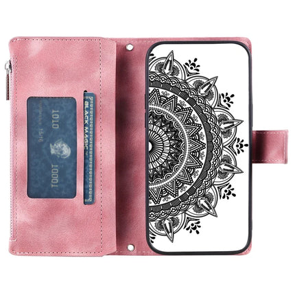Style 006 For Motorola Edge 50 Neo 5G / Moto S50 5G / Thinkphone 25 5G Wallet Case PU Leather Phone Cover Mandala Flower Pattern