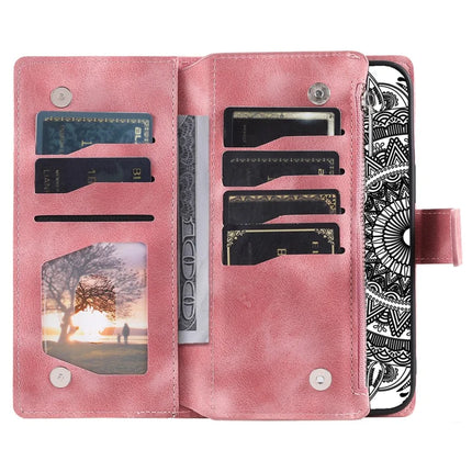 Style 006 For Motorola Edge 50 Neo 5G / Moto S50 5G / Thinkphone 25 5G Wallet Case PU Leather Phone Cover Mandala Flower Pattern