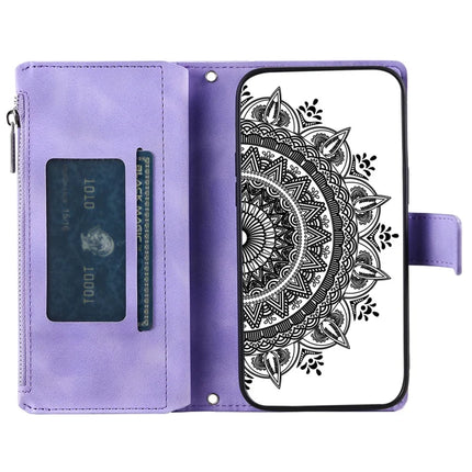Style 006 For Motorola Edge 50 Neo 5G / Moto S50 5G / Thinkphone 25 5G Wallet Case PU Leather Phone Cover Mandala Flower Pattern