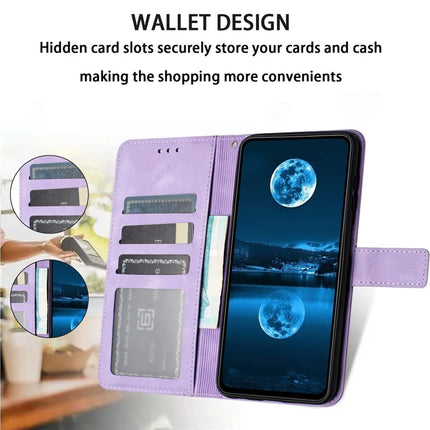 For Samsung Galaxy A06 Leather Case Solid Color Wallet Protective Phone Cover