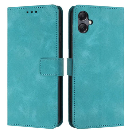 For Samsung Galaxy A06 Leather Case Solid Color Wallet Protective Phone Cover - Green