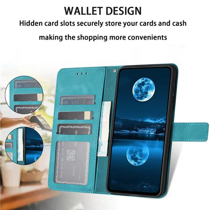 For Samsung Galaxy A06 Leather Case Solid Color Wallet Protective Phone Cover