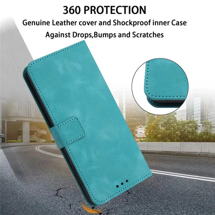 For Samsung Galaxy A06 Leather Case Solid Color Wallet Protective Phone Cover
