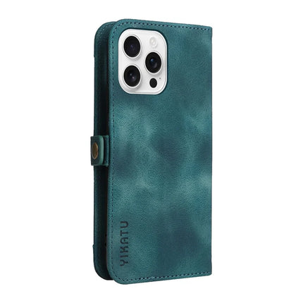 YIKATU YK-002 For iPhone 16 Pro Max Case Wallet PU Leather Phone Cover with Outer Card Slot