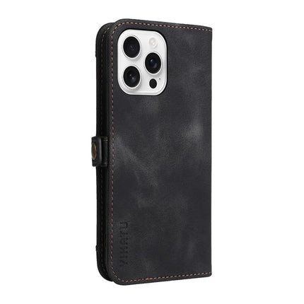 YIKATU YK-002 For iPhone 16 Pro Max Case Wallet PU Leather Phone Cover with Outer Card Slot