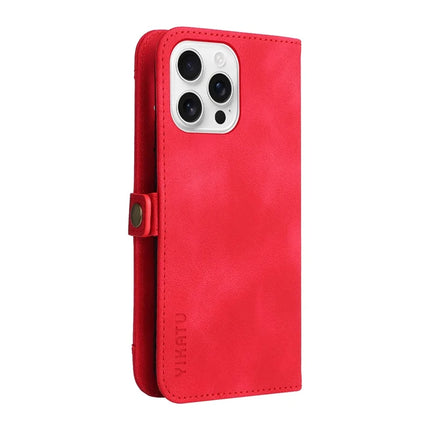 YIKATU YK-002 For iPhone 16 Pro Max Case Wallet PU Leather Phone Cover with Outer Card Slot