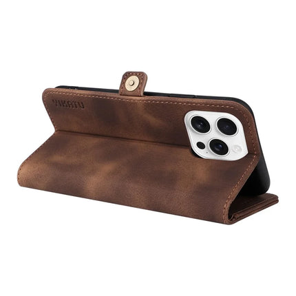 YIKATU YK-002 For iPhone 16 Pro Max Case Wallet PU Leather Phone Cover with Outer Card Slot