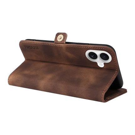 YIKATU YK-002 For iPhone 16 Plus Case Wallet PU Leather Phone Cover with Outer Card Slot
