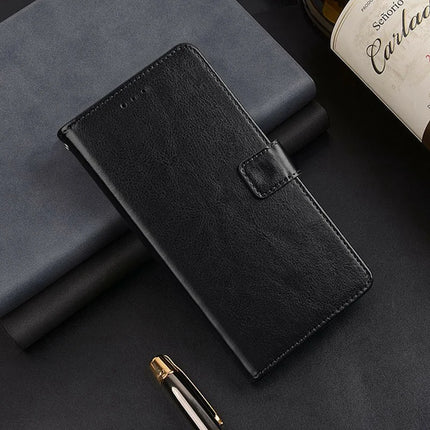 IDEWEI For Motorola Edge 50 Neo 5G / Moto S50 5G / Thinkphone 25 5G Phone Case Card Slots Leather Cover Crazy Horse Texture