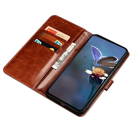 IDEWEI For Motorola Edge 50 Neo 5G / Moto S50 5G / Thinkphone 25 5G Stand Case Crazy Horse Texture Leather Phone Cover